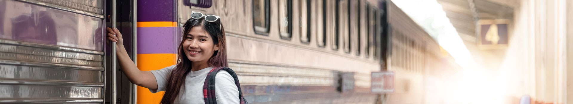 Train tickets banner