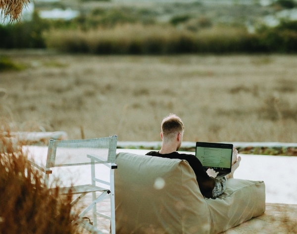 Man on laptop