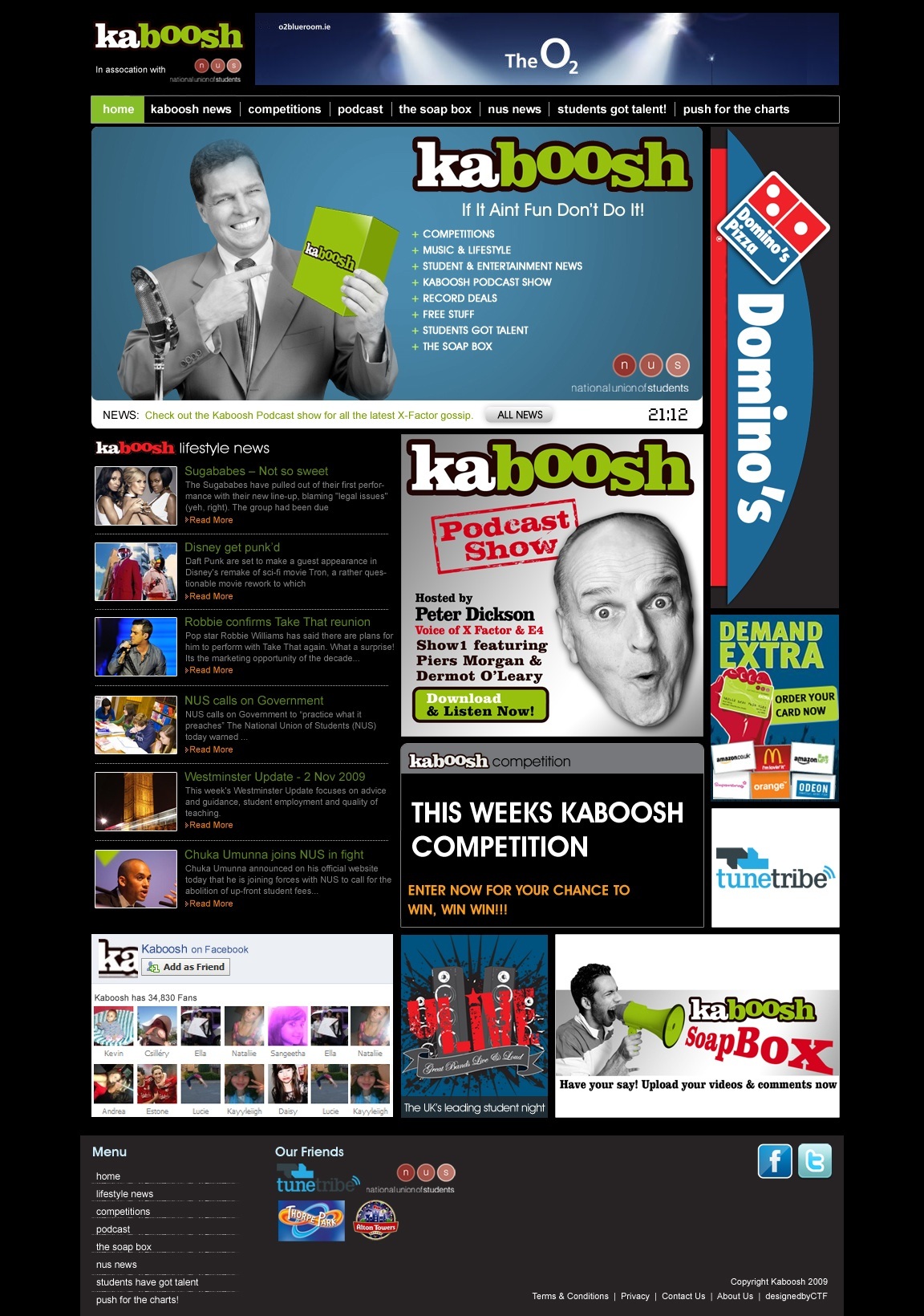 Kaboosh Homepage